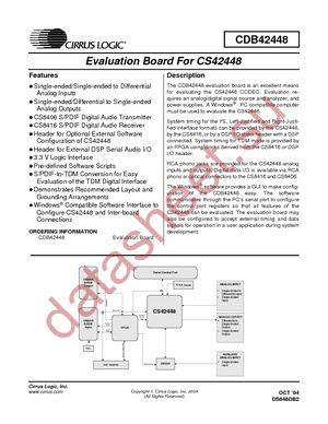 CDB42448 datasheet  